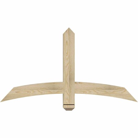 Ekena Millwork Bellingham Rough Sawn Timber Gable Bracket, Douglas Fir, 48"W x 26"H x 4"D x 4"F, 13/12 Pitch GBW048X26X0404BEL00RDF